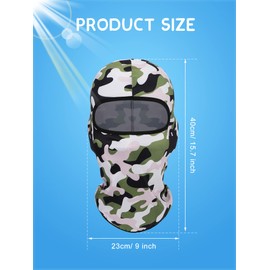 8 pasamontañas de protección solar, resistente al viento, protección UV, cubierta completa para deportes al aire libre, Cool Colors, 1