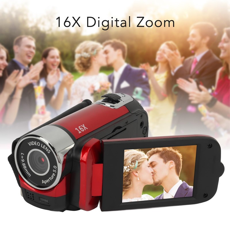 Video Camera Camcorder, Vlogging Camera Recorder, 1080P 16MP, 2.4 Inch