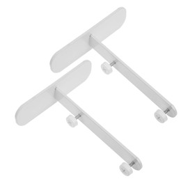 SHINEOFI 2pcs Pegboard Desk Fixing Accessories Heavy Duty Tabletop Brackets for Enhanced Stability Organization for DIY Setup Aesthetic Appeal and Reliable Support