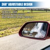 UHANBUT Rectangular Car Blind Spot Mirror, Adjustable Frameless HD Convex