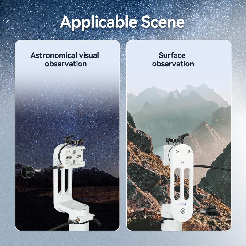 SVBONY SV225 Alt-Azimuth Mount, Adjustable Angle Alt-Azimuth Mount, Load-Bearing 10kg,