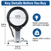 Hands-Free LED Magnifying Glass for Reading & Crafts – 10cm
