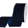 Kryvus Blue Glitter Velvet Ribbon, 2.5 Inch X 10 Yards