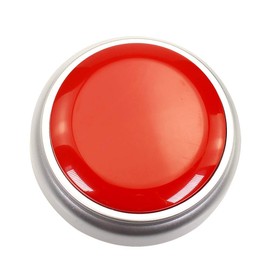 NESIGHTION Talking Buttons,Voice Recorder Button,30 Second Recording,Talking Buttons,Record Sound Button for Gift Education, Easy Button,Funny Office Gift,Interesting ButtonsIncludes（Red + Silver）