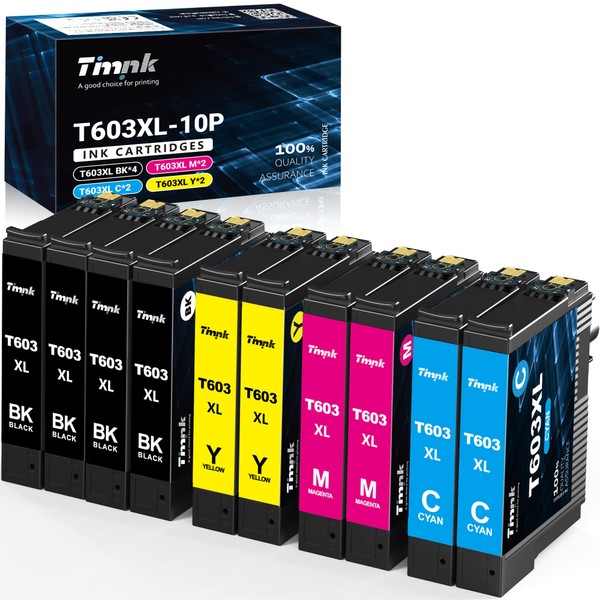 Timink 603XL Cartouche d'encre Compatible Remplacement Pour Epson 603 XL