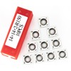 Cortadores cuadrados de carburo 14mm-R150, 10 unidades