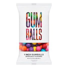 Candy Envy Candy Envy - Assorted 1 Inch Gumballs - 2lb Bag - Approximately 113 Gumballs Per Bag - North American Made & Kosher Certified - Gumballs for Gumball Machine - Gumball Refills