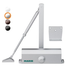 Marie Hold Open Door Closer Applies Regular,Top Jamb Mounting,Adjustable Automatic Size 3 Door Closer for 88-143 lbs Residential and Commercial Medium Doors