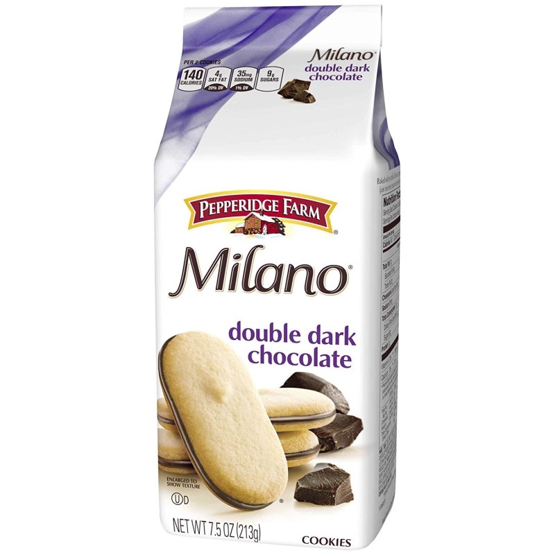 Pepperidge Farm Cookies Milano Double Dark Chocolate Cookies Pack of