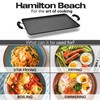 Hamilton Beach Nonstick Double Griddle 19x11-Inch - Black Aluminum Griddle