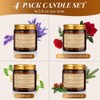 4 Pack Cedar Candles for Home Scented,Amber Jar Aromatherapy Candle