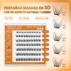 Extensiones de Pestañas 3D Pestañas Voluminosas Alargadoras Material Suave Ideal