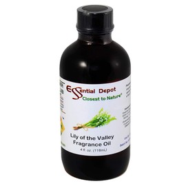 Lily of The Valley Fragrance Oil - 4 oz - Supplied in 4 oz. Amber Glass Bottle with Black Phenolic Cone Lined and Safety Sealed Cap