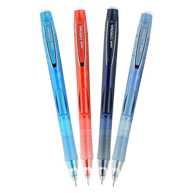 CHROMA Mechanical Pencil Starter Kit, 0.7mm, HB #2, Assorted Barrels,