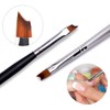 2 PCS Oblique Head French Tip Nail Brush, French Tip