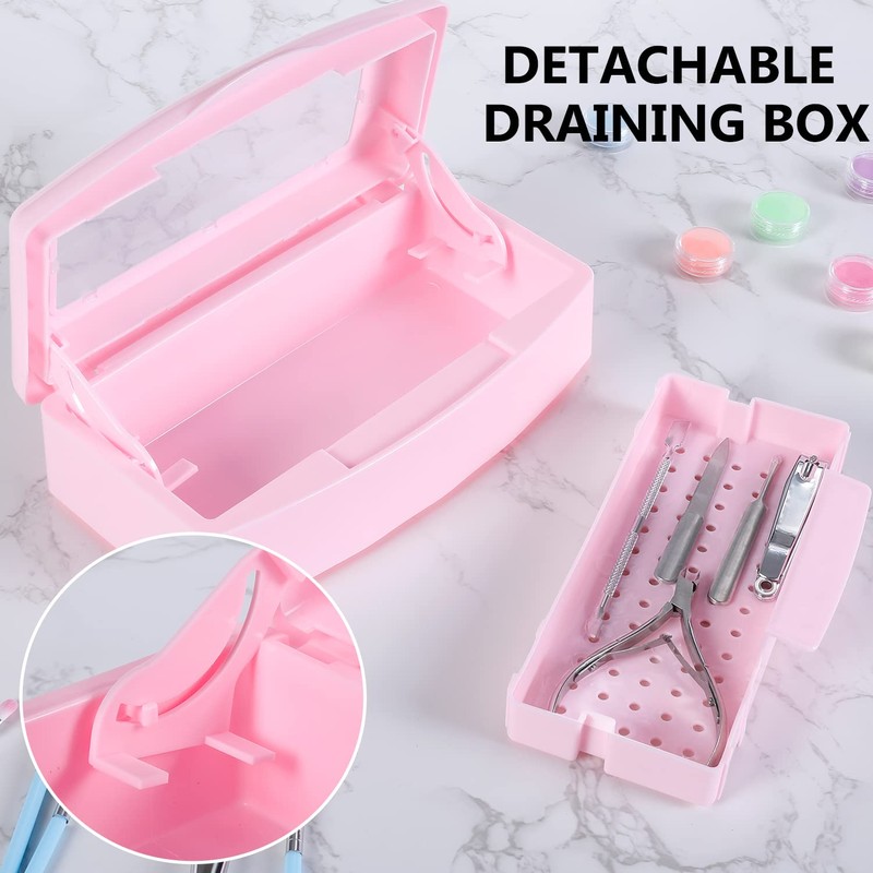 Machine-Ya Plastic Sterilizing Tray,Sterilization Box,Nail Art Tool Sterilizer Tray, Sterilizer