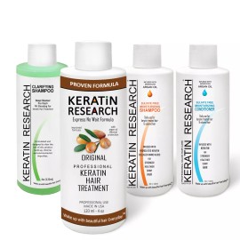 Keratin Research Hair straightening Treatment set 16oz Keratin Protein For Your Hair Last 4 month
