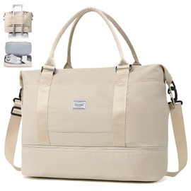 TANTOMI Women's Travel Bag, Hand Luggage, Sports Bag, 46 x 23 x 32 cm, Hand Luggage Bag, Weekender Bag, Waterproof Travel Bag, Duffle Bag, Training Bag, Clinic Bag, Birth Suitable for Holiday,
