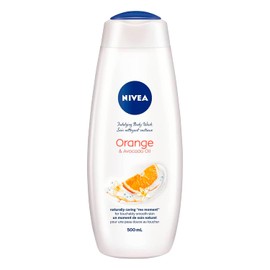 NIVEA Jabón Líquido Corporal Humectante Orange And Avocado Oil (400 ml) jabón sin microplásticos y fórmula biodegradable con aroma refresacante a naranja