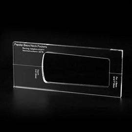 Musiclily Pro CNC Accurate Acrylic Bass Neck Routing Templates for Standard Jazz Bass/P-Bass