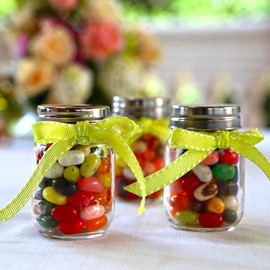 Kate Aspen 18PCS Mini Mason Jars, Glass Set, Favors, Party Decor, Arts and Crafts for Wedding, Bridal Shower, Baby Shower & More