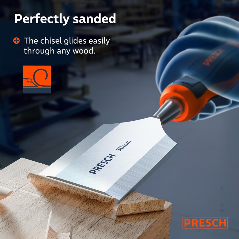 Presch Wood Chisel 50mm - Perfectly Polished for immediate use