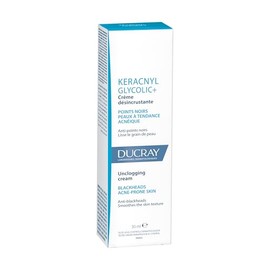 DUCRAY, Keracnyl Glycolic+ Crema Desincrustante, Disminuye Imperfecciones y Puntos Negros, 30ml