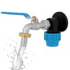 Rimex Wasserhahn Garten, mit Kugelventil Typ 2500, Wanddurchführung PN16, EN