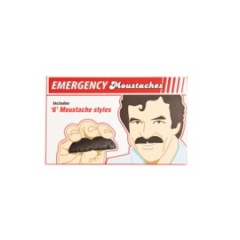 Gift Republic Set of 6 Fun Novelty Stick-On Mustaches 6 Styles Perfect for Fancy Dress, Parties, and Movember Easy-to-Use Emergency Moustaches