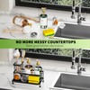 Cisily Sponge Holder for Kitchen Sink, Kitchen Sink Caddy with