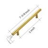 Ravinte 5 Pack 7.38" Cabinet Pulls Brushed Brass Stainless Steel