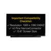 LCDBros Replacement Screen for LQ156M1JW03 40 Pins FHD 1920x1080 Matte