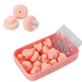 Aoeeki Duvet Cover Clips, Bedding Holders with Pins Ties for Fixing Comforter, Anti-Slip Quilts Corner Grips Safety Buckle to Keep Sheets Tight and Firm (Pink)