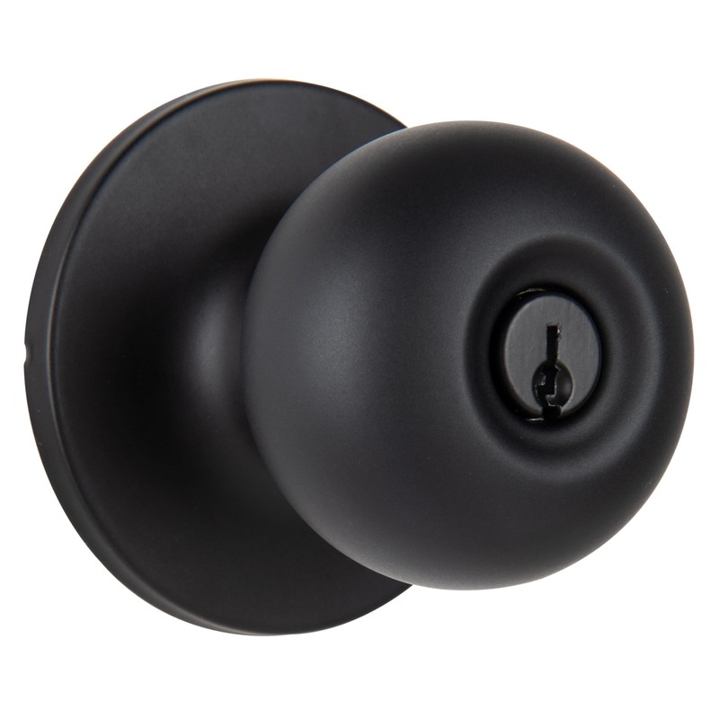 BRINKS - Transitional Single Cylinder Deadbolt, Matte Black - Built