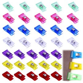 Plastic Clip Sewing Temporary Clip 35pc Color Clip Plastic 7 Colors DIY Handmade Sewing Supplies Useful Goods for Document Management and Storage
