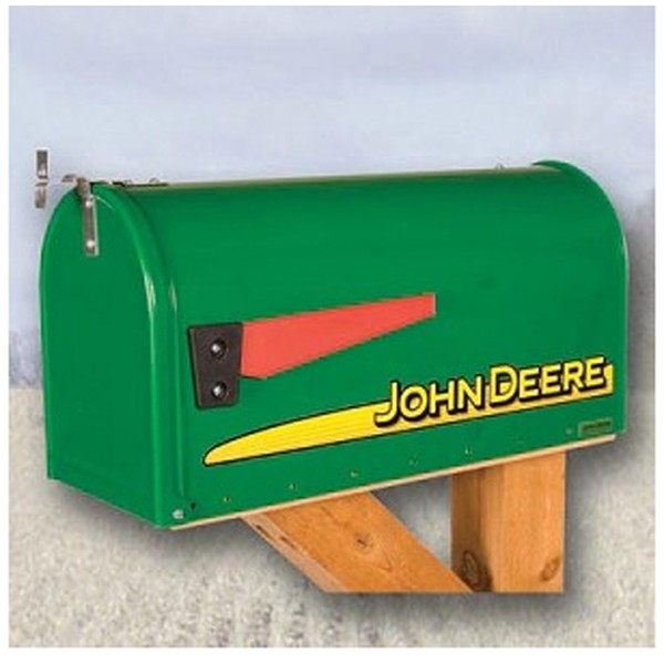 John Deere Modern Rural Style Mailbox Green