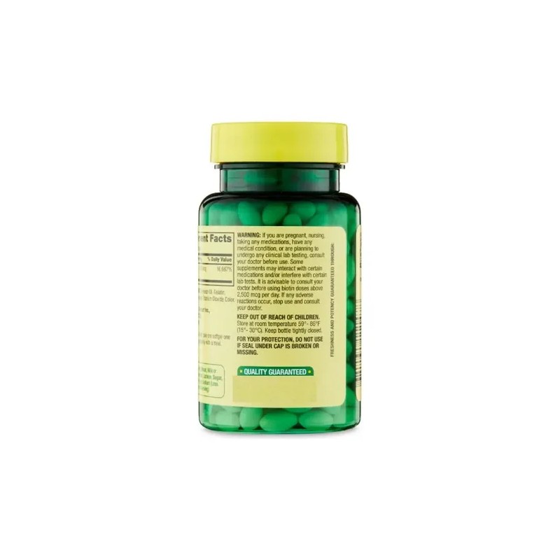 Biotina 5,000mcg 120 Caps Cabello Uñas Piel Biotin Spring Va