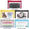 Aunifun 5 Pack Clear Toiletry Bag, Waterproof Cosmetic Bag, Portable