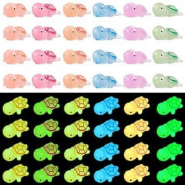 WEWAYSMILE 48pcs Small Tortoise Garden Decor, Tiny Turtle Figurine, Sea Animals Collection, for Table Ornaments Home Garden Office Decor(6 style)