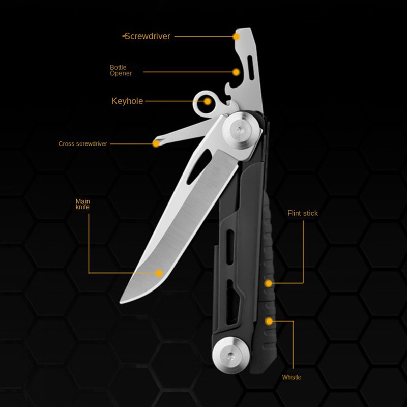 Multitool Knife Stainless Steel High Hardness Effort Saving Ergonomic Pocket