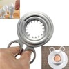 Acxico 2 pcs Kitchen Stainless Cooked Boiled Egg Cutter Scissors