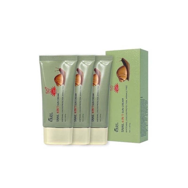 Ikel Ekel Snail Four-in-One Sun Cream 70ml-3 Pieces Sunscreen Recommendation