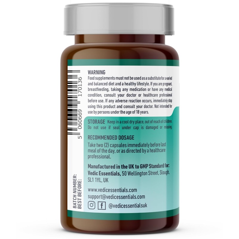 Vedic Digestive Enzymes + Herbs Complex for Better Digestion &
