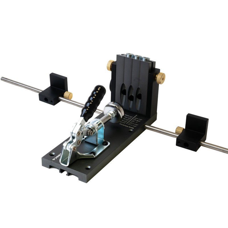 Massca Aluminum Pocket Hole Jig System Pro M2 Adjustable &