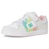 DC Manteca 4 V (Little Big Kid) Skate Shoe, White/Pink/Multi,