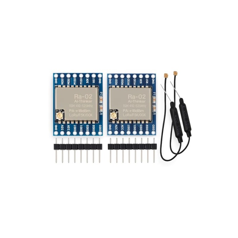 diybits 2pcs SX1278 LoRa Module, Wireless Spread Spectrum Transmission Socket,