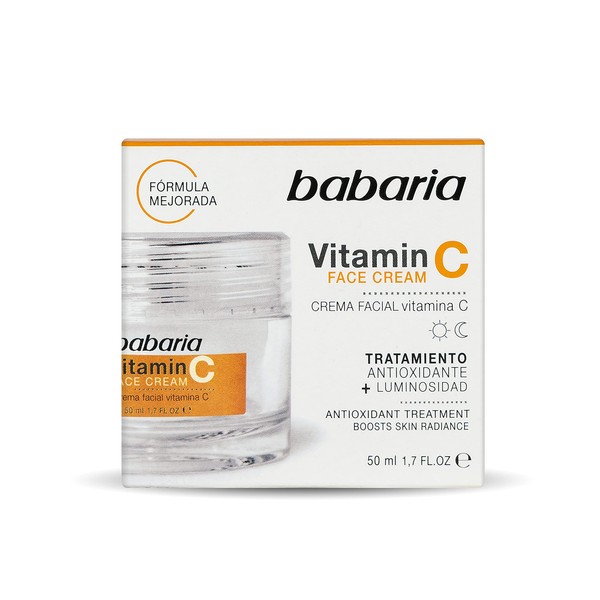 Crema Facial Vitamina C Babaria, 50ml, Luminosidad para tu rostro.
