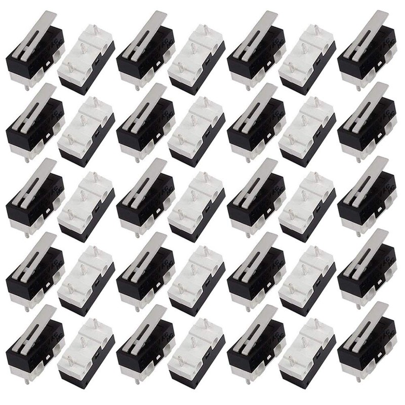 GTIWUNG 35pcs Mini Micro Switch Mechanical Limit Switch AC 1A