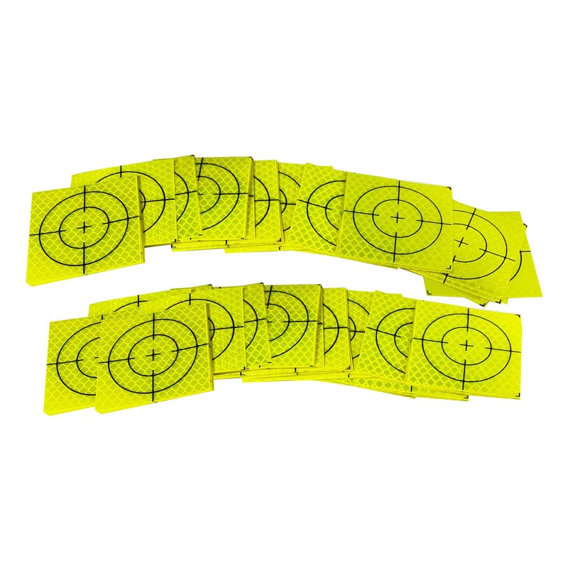 60PCS 60×60mm Green Reflective Survey Targets, Adhesive Reflective Tape Target