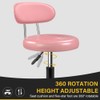 WKWKER Rolling Stool with Wheels Swivel Stool with Back Height